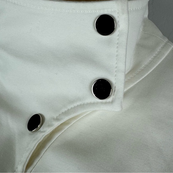 Veronica Beard White Moto Jacket Size 2 - Picture 4 of 7